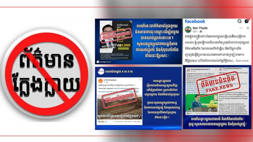 Campuchia phát hiện hơn 2.100 tin giả liên quan đến vấn đề biên giới